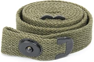 WARREPLICA US-amerikanischer M1-Karabiner-Web-Sling aus dem 2. Weltkrieg, klassischer Militär-Gewehrriemen aus Segeltuch aus dem 1. Weltkrieg, 2,5 cm, OD-Grün – gekennzeichnet mit den USA – Reproduktion