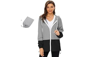 Century Star vêtements imperméables femme veste de pluie femme veste femme veste de pluie légère et pliable à capuche