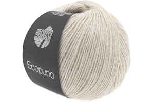 ‎LANA GROSSA LANA GROSSA Ecopuno | Edle Netzgarnstruktur aus Baumwolle gefüllt mit Merino/Alpaka | Handstrickgarn aus 17% Schurwolle & 11% Alpaka Wolle | 50g Wolle zum Stricken & Häkeln | 215m Garn FB 18