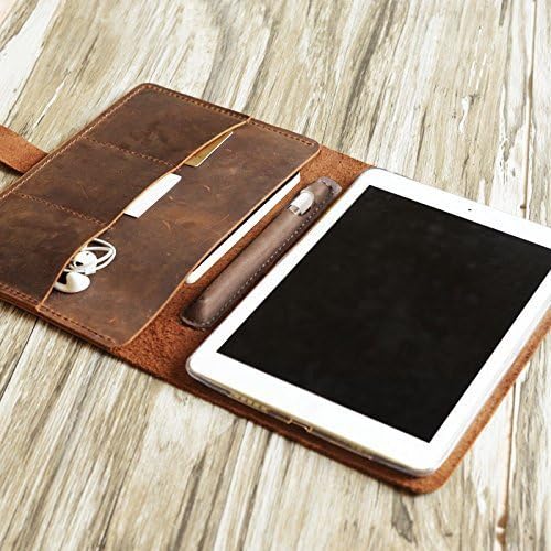 Personalized iPad Pro 10.5 / 9.7 / 12.9 leather cover portfolio apple pencil holder iPad cover case for 2017 iPad Pro 9.7 / Pro 10.5 / 12.9 Luxury Leather portfolio Cover