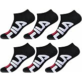 FILA Men's Cotton Soft and Resistant Socks (6 Pack)