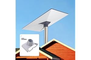 Buithafu Adattatore Pipe per Starlink Gen 3 lega di alluminio Starlink Pole Mount Starlink Kit di montaggio compatibile con Starlink Standard Dish, V3 Kickstand Dishy
