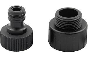 VEATON 3/4" Garden Hose Adapter with Tap Connector, G1 Female to G3/4" Male Thread Including O Ring Water Pump Hose Fitting