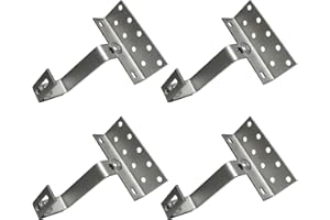 OUDUDIANZI 4x A2 Dachhaken Photovoltaik 3- fach Verstellbar Dachhaken für PV Solar Solarpanel Montage| Solarpanel Dachhalterung Befestigung Set| Photovoltaik Seitenmontage Zubehör