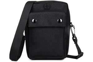 HOVOYNN Tragbare CD-Player-Tasche, DVD-Laufwerk, Canvas, Walkman-Handtasche, Schultertasche mit Gurt, kompatibel mit HOTT/ChenFec/Gueray/Naviskauto/Jinhoo/Jensen/Monodeal, mehr CD/DVD-Player