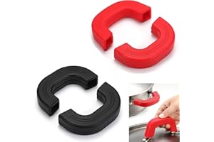 YQBFTC 4 Pezzi Presine Silicone da Cucina,Manici per Pentole in Silicone,Silicone Hot Handle Holder,Presine in Silicone Manico Caldo in Silicone Durevole Antiscivolo per Padelle Calde e Cucinare