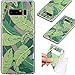 Produktbild Ooboom® Samsung Galaxy Note 8 Hülle Transparent TPU Silikon Ultra Dünn Slim Durchsichtig Schutzhülle Handy Tasche Bumper Case Cover für Samsung Galaxy Note 8 - Blätter