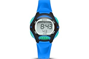 BAISHIOI Kids Watch Digital for Girls Boys Teenagers Sport Outdoor Waterproof Analog Watch for Children with Silicone Band Stopwatch with EL Backlight/Timer/Alarm/Date