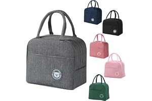 SHSMPXOY kylväska liten 6 l isolerad lunchväska med foliefoder mini kylväska med isolerad aluminiumfolie lunchlåda väska bärb