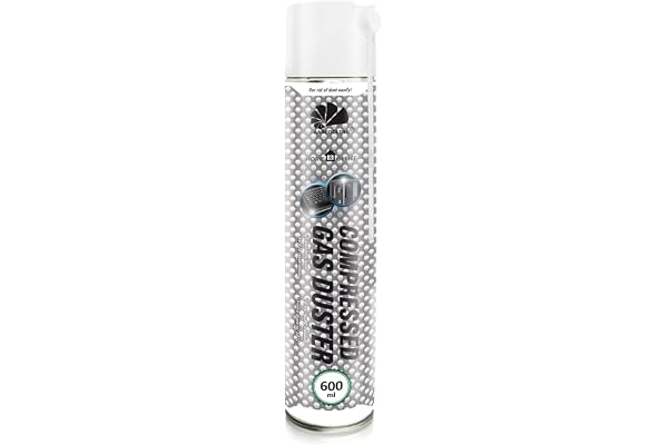 AABCOOLING Office Equipment Cleaner, 1 x 600 ml K2, Keyboard Cleaning, Office Cleaner, Desk Cleaning, Compressed Air, Air Dus