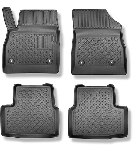 Tappetini Gomma Anteriori Per Opel Astra J (2009-2015) – Set 2 Pezzi, Per Hatchback, Berlina, Station Wagon, Sports Tourer – Antiscivolo, Facili Da Pulire - 2