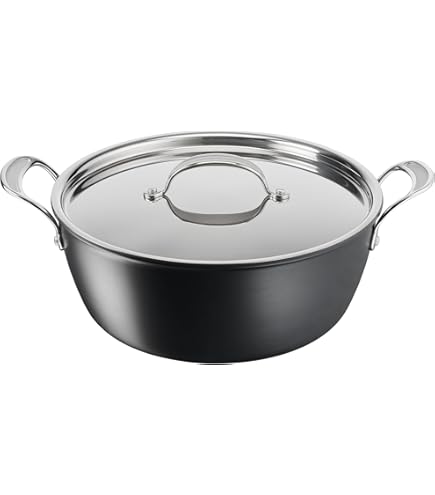 Tefal Jamie Oliver Cook's Classics Faitout 24 cm Antiadhésif Passe au four Couvercle en verre