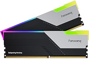 fanxiang RAM DDR5 32GB Kit (2x16GB) 6400MHz - Memoria RAM Overclocking Gaming - Intel XMP 3.0 / AMD EXPO - Memoria per Gioco e Computer Desktop - Grigio