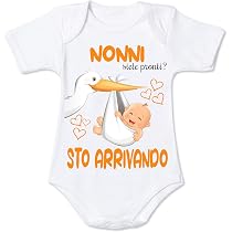 Body Neonato Nonna Sto Arrivando - Idea Regalo 1 Mese, Cotone, Créa03 - Foto 9