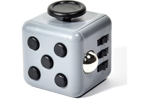 GOODS+GADGETS Cube Anti-Stress, Jouet de Motricité Manuelle et de Concentration, Gadget Gris