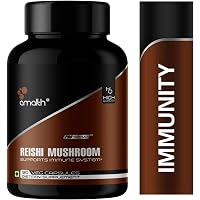 Amalth Reishi Mushroom Ganoderma Lucidum Extract Powder 90 Veg Capsule For Immunity Booster 900 Mg Antioxidant
