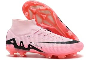 BINBINNIAO Botas de Fútbol para Niños Botas de Fútbol Botas de Fútbol para Hombres High Top Spike Microfibre Cleats Botas de Fútbol Profesionales