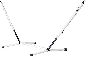 La Siesta® Nautico Cool Grey - Powder Coated Steel Stand for Double Hammocks