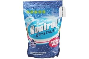Housold Damp Kontrol Krystals- Combats Condensation, Moisture Absorber Refill Crystals | Prevents Mold and Mildew Growth, Ideal for Home, Car, Bathroom, Wardrobes (500g (Pack of 1))