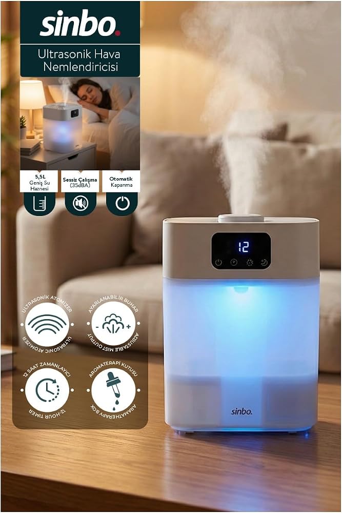 Sinbo SAH-6119 Hava Nemlendirme Cihazı