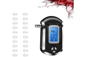 ponizno Breathalyzer & Alcohol Tester with 20 Mouthpieces, Alcohol Breathalyzer LCD Display Digital Fast, High Accuracy Alcohol Detector