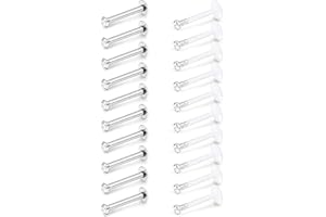 AceFun Piercing à Lèvres en Acrylique et Acier Chirurgical Labret Stud 16G Monroe Oreille Tragus Helix Earring Bar 8mm 10m CZ Top