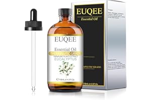 EUQEE Eucalyptus Essential Oil 118ml, Pure Eucalyptus Oils Natural Essential Oils, Diffuser Oil Essential Oils for Diffusers for Home, Aromatherapy, Relax