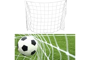 Leinggg Fußballnetz für Tore, Ersatznetz für Fußballtor, Fußball Tornetz Ersatznetze, Fußball Fußballnetz in voller Größe Sport Ersatz Fußball Torpfostennetz für Sport Match Training(8x6Fuß)