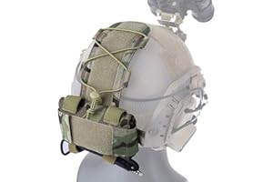 WTZWY Taktische Helmbatterietasche, MK2 Fast Helm NVG Batteriepacket Gegengewichtstasche Balance Gewichtstasche mit Haken-N-Schlaufe für die Jagd auf Airsoft