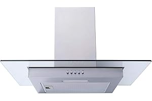 SIA FL60SS 60cm Flat Glass Stainless Steel Chimney Cooker Hood Extractor Fan