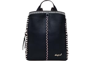 Desigual zaino per il tempo libero Manhattan Pespuntes Sumy Big Backpack Black nero