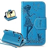 ikasus Malerei Muster PU Lederhülle Flip Hülle Case Schutzhülle Passt nur für Samsung Galaxy S3 i9300 / Galaxy S3 Neo Gt - i9301i i9301.