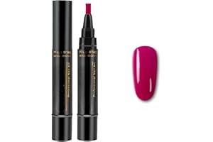 HIVETZ 3 in 1 Nail Art Pens - Gel, Varnish & One Step Nail Polish Pen - 33 Colors