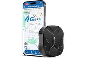ZEERKEER 4G Trazador GPS Coche con micrófono imán Incorporado fijación Segura con Alerta antirrobo en Tiempo Real y Larga duración localizadores de Objetos geolocalizador antirrobo Alarma TK905B-10000mah