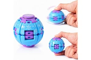 Helix Core Ball, sensorisk fidgetleksak tryck och vrid EIS A1 | Tryck-aktiverad spin fidget boll. Kompakt 5,8 cm, passar i fi