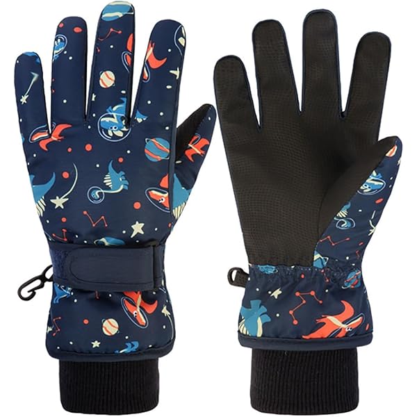 QKURT Ski-handschoenen voor kinderen, waterdichte
