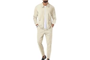 Veriliss 2 Piezas Juego De Sudaderas Suit Chándal Hombre Sudaderas Deportivas Top Y Juego De Trotar Deportivo Inferior Moda Traje