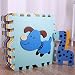 Tianmei 9 Pcs Cute Animal EVA Foam Play Mats Floor Puzzle Crawling Play Game Mat for Baby Kids Childre Toddlers -Bright Color,Environmental Material, Safe to Use (Animal E)