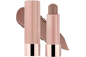 GUOUURR Cool Toned Contour Stick - Dual Function Bronzer Stick for Sculpted Look，Waterproof, Long-Lasting & Smooth Finish for a Flawless, All-Day Wear & Seamless Blending (Dark)
