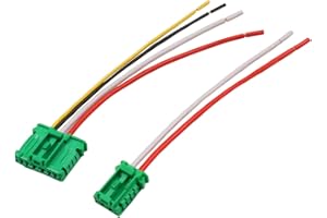 YAOPEI 2 Piezas Conector para Resistencia Ventilador Scenic 2 Megane 2 Clio Modus Twingo C2 C3 C5 1007 207 406 607 Cable Cableado Arnés Conector Ventilador 7701048390 7701207718 6441.L2 6441L2