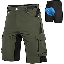 Cycorld MTB-broek herenfietsbroek, sneldrogend MTB-short voor heren, mountainbikebroek, baggy fietsbroek, ademende fietsbroek met verstelbare klittenbandsluitingen, Upgrade zwart., XXL