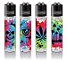 Produktbild Clipper Feuerzeuge - Splatter Symbols - 4er Set