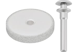 Briny River Mola Da Banco Mola Diamantata Con Gambo Da 1/4 Di Pollice Per Legno Metallo Riparazione Filettata Affilatura Lame Per Tosaerba E Tungsteno