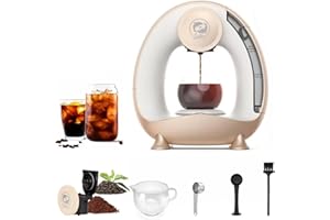 i Cafilas Americano 2 w 1 Mini One Cup elektryczny ekspres do kawy mielonej, 120-240 ml (szampański)