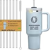 Stanley Kupası 40 oz i&ccedil;in Pipetler, Stanley 40 oz Bardak i&ccedil;in Yedek Pipet, Yeniden Kullanılabilir Pipet Aksesuarları, Bulaşık