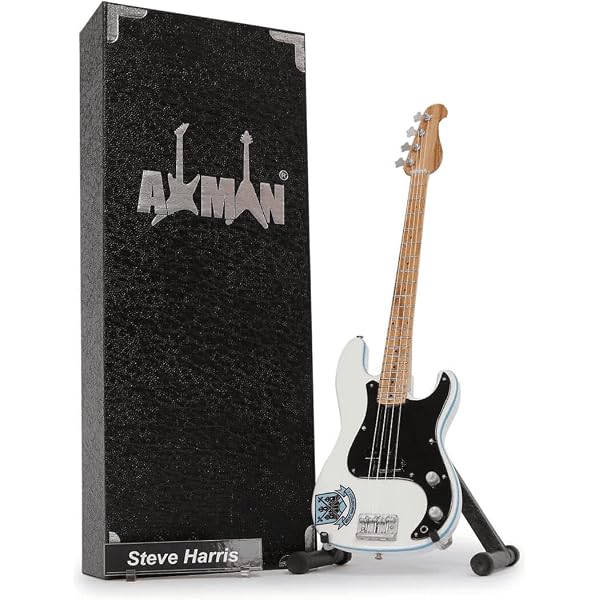 Axman Réplica De Guitarra De Kirk Hammett (Caution Hot) En Miniatura 1/4 – Hecha A Mano De 25 Cm Con Soporte, Caja De Exhibición Y Placa De Nombre, Regalo Para Coleccionistas Y Amantes De Metallica