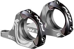 Funn RSX Mountain Bike Direct Mount Bike Stem with 35mm Bar Clamp, 2 Pieces Lightweight Split Design for Dual Crown Forks, Adjustable Extension 45-50mm