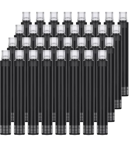 S.T. Dupont Cartucce Inchiostro Nero Per Penne Stilografiche | Confezione Da 6 | Compatibili Con Olympio, Defi, Liberte, Classique