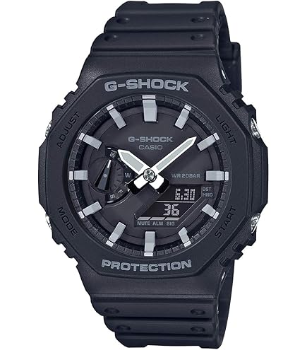 Casio G-Shock Carbon Core Guard Analog-Digital Black Dial Men GA 