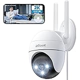 ieGeek 2K Telecamera Wi-Fi Esterno 360° PTZ Videocamera Sorveglianza WiFi con 3MP Visione Notturna a Colori 15m,Rilevamento U